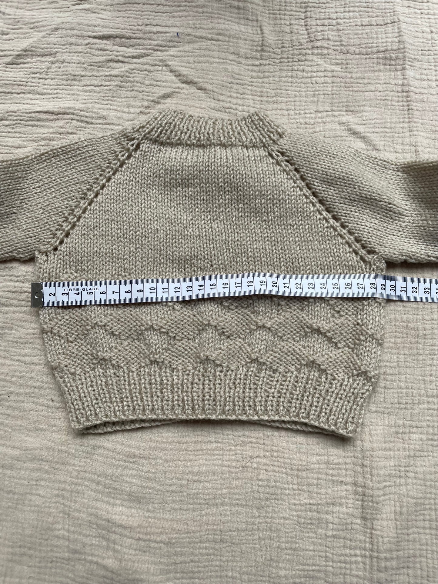 3-6m parchment cardigan