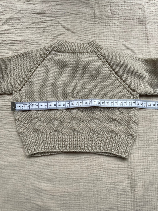 3-6m parchment cardigan