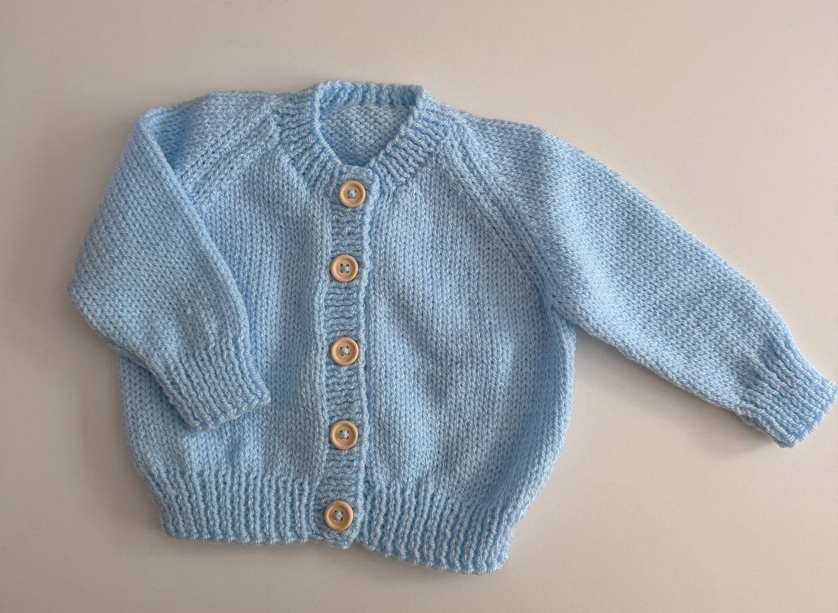 0-3m sky blue cardigan