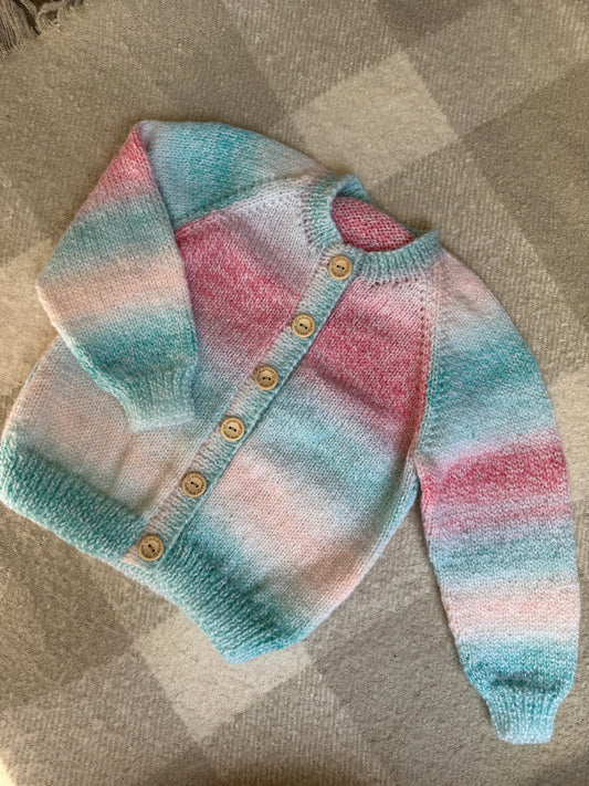 2-3 years rainbow cardigan