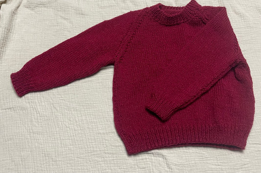 1-2 years claret red jumper