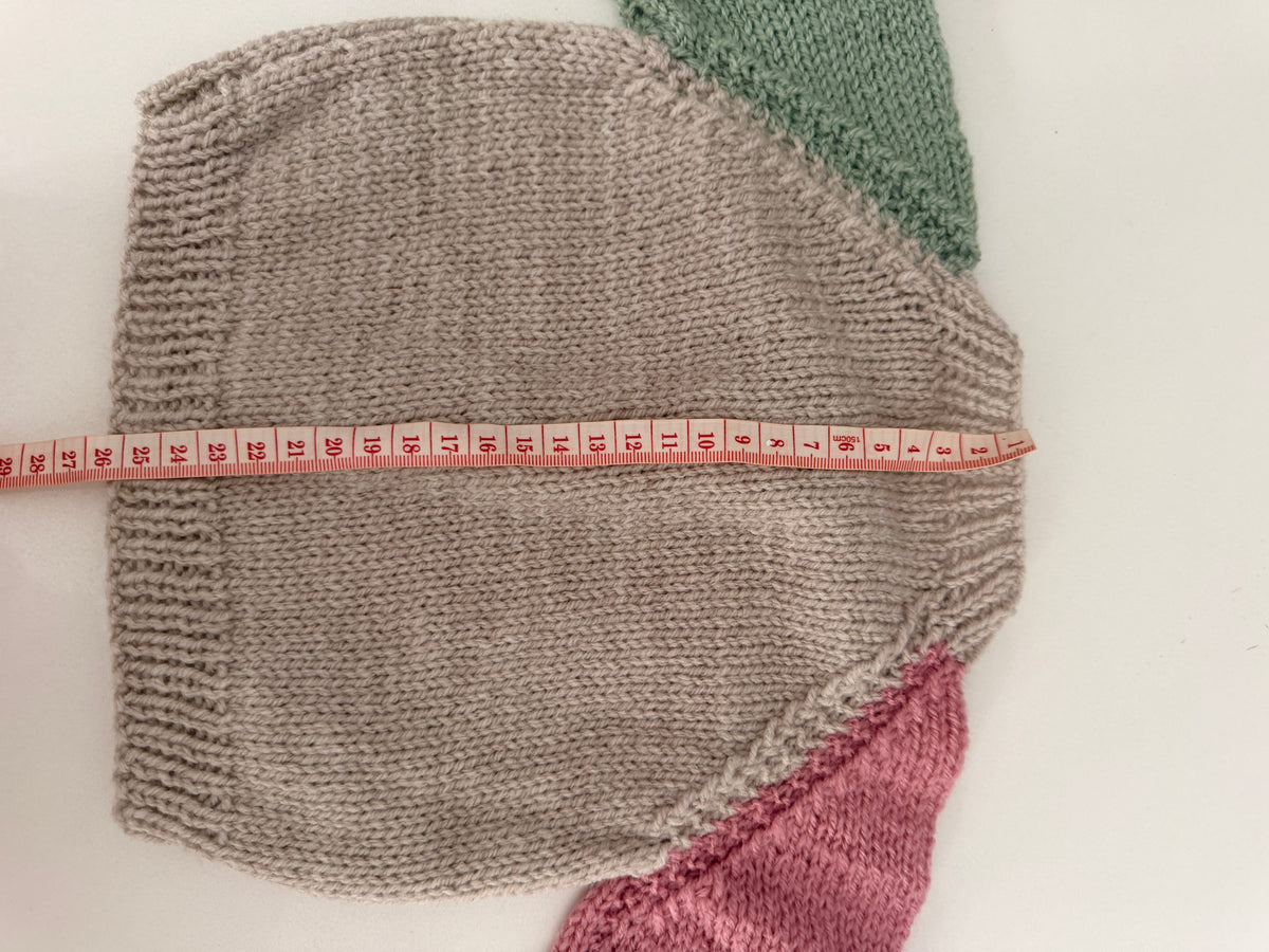 0-3m oatmeal colour block cardigan