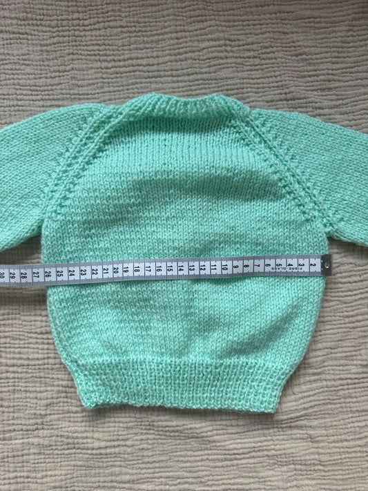 3-6m mint cardigan