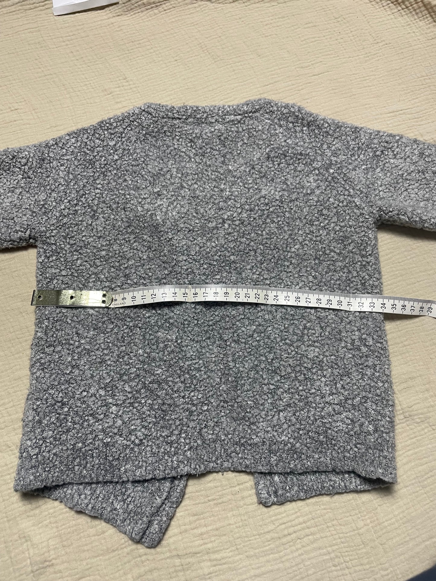 12-18months grey cardigan