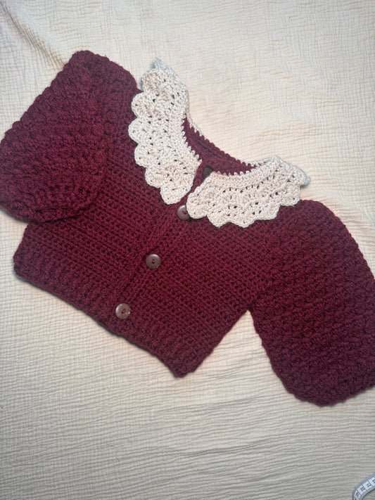 12-18m collar Cardigan