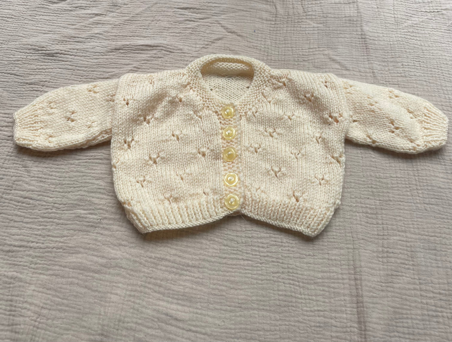 3-6m peach cardigan