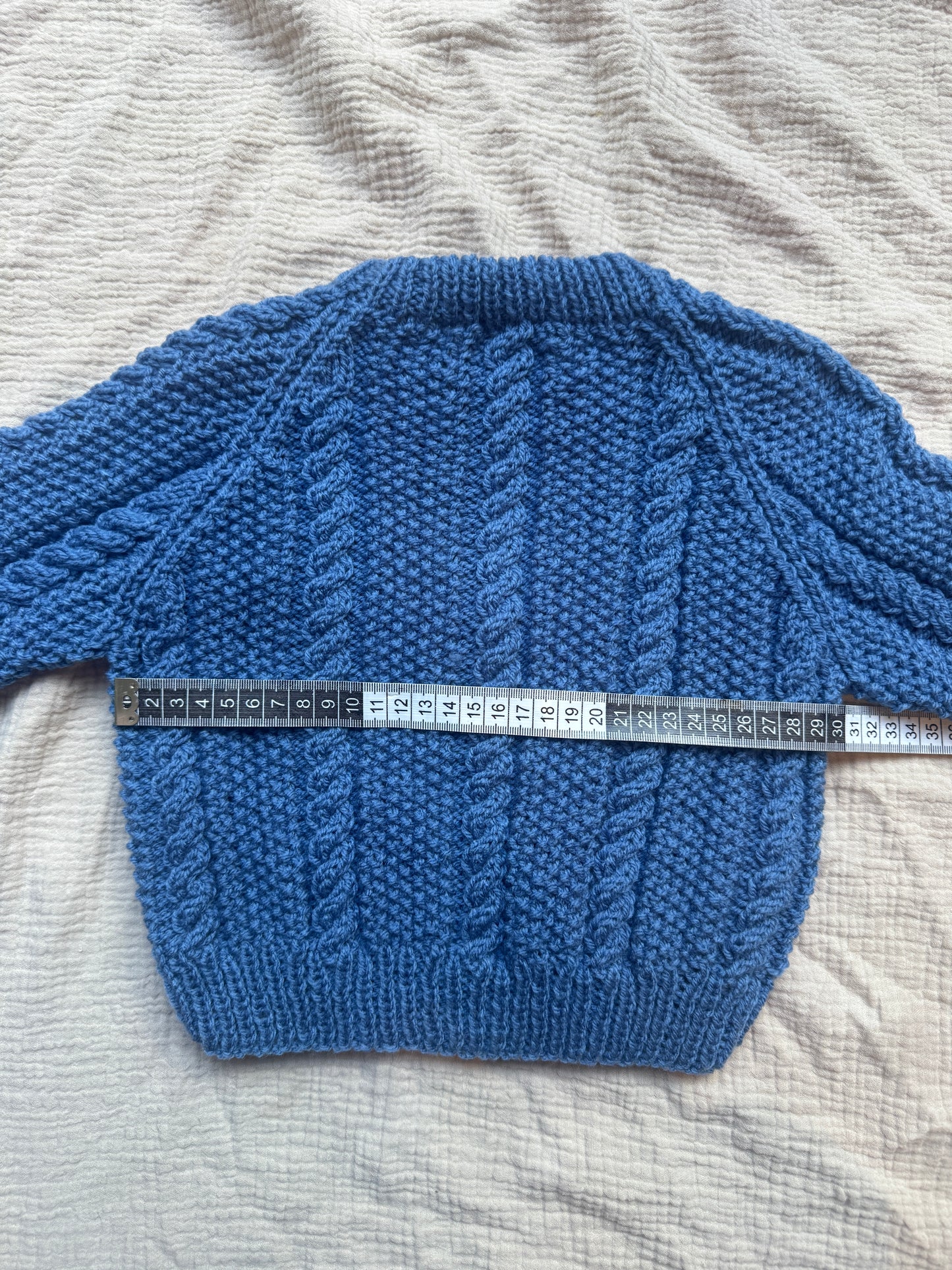 9-12m denim blue jumper