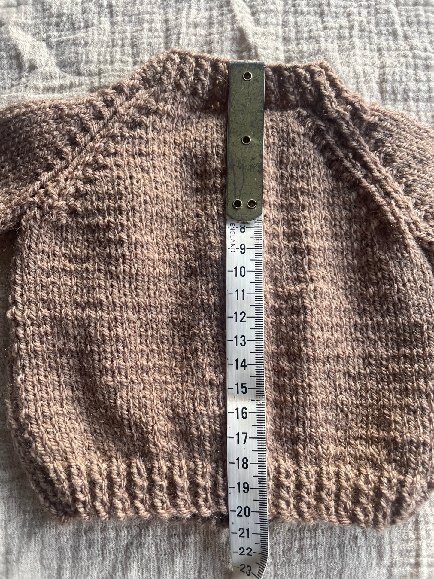 Newborn brown cardigan