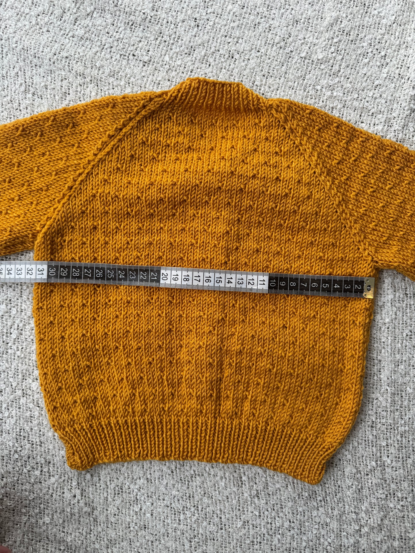 1-2 years gold pocket cardigan