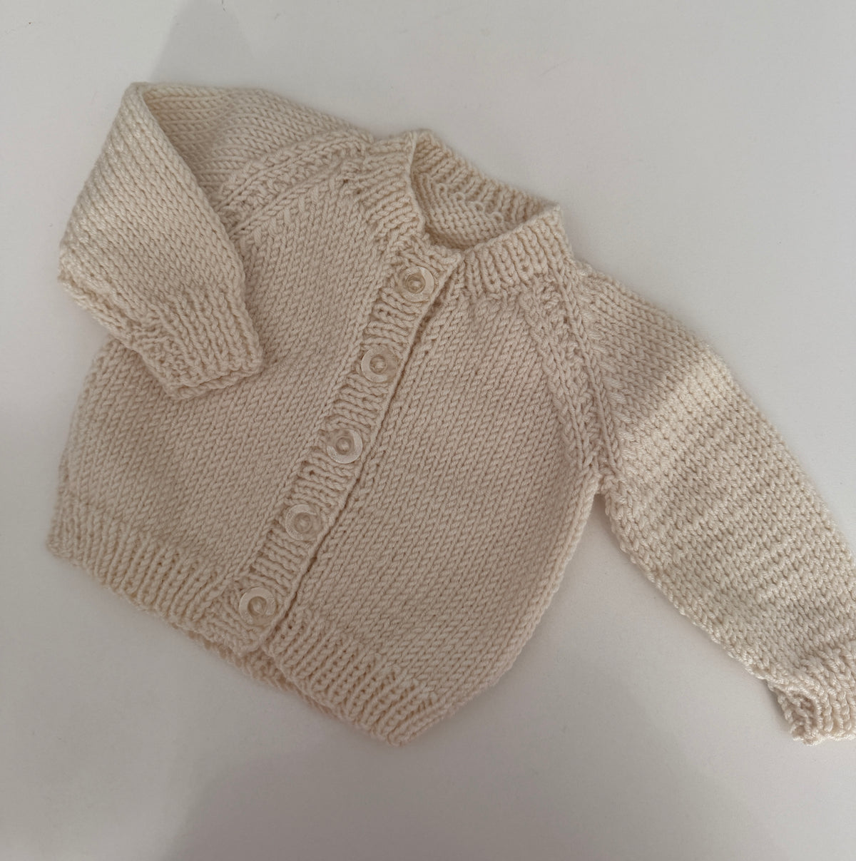 0-1m cream cardigan