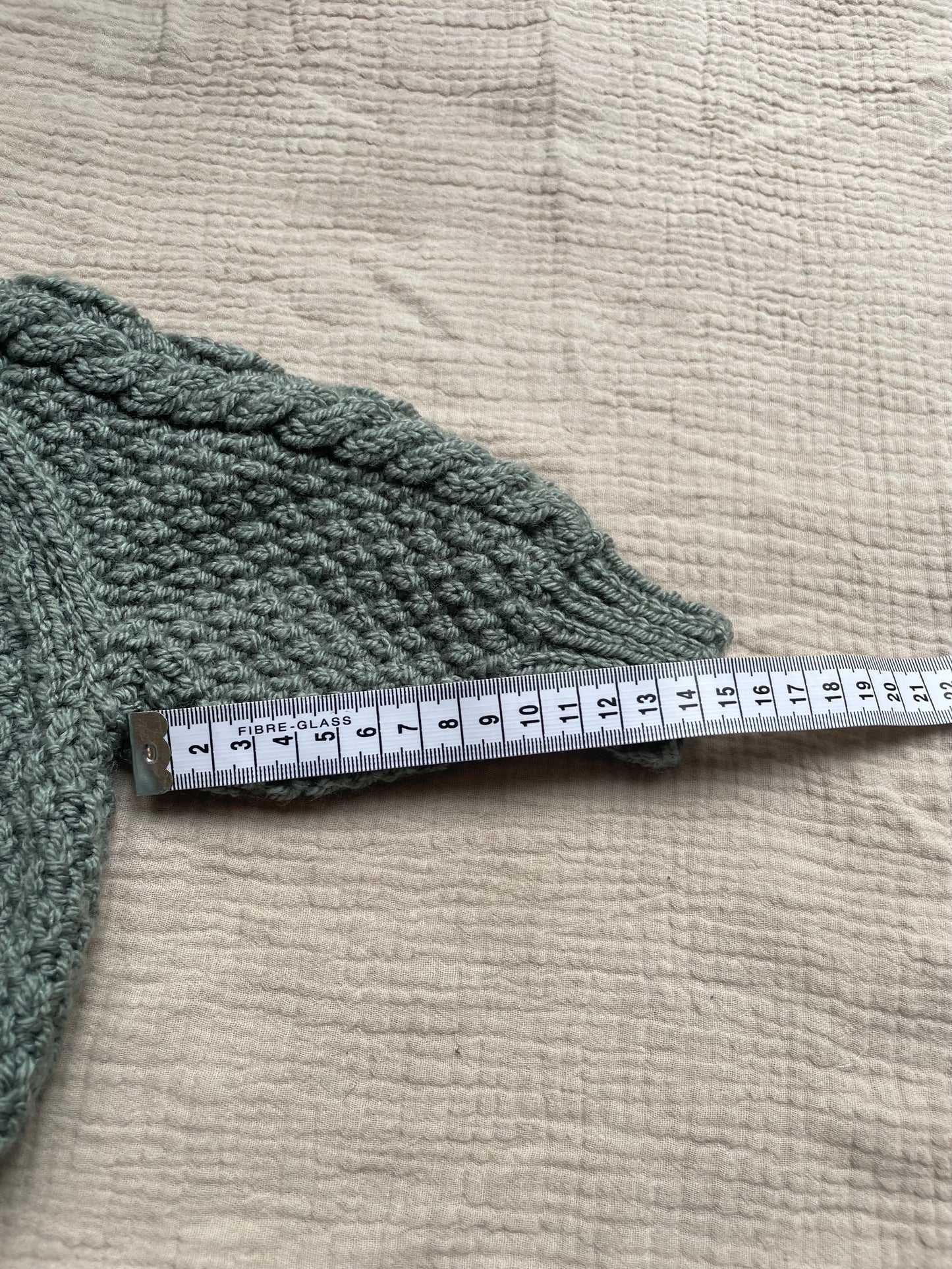 3-6m pine aran cardigan