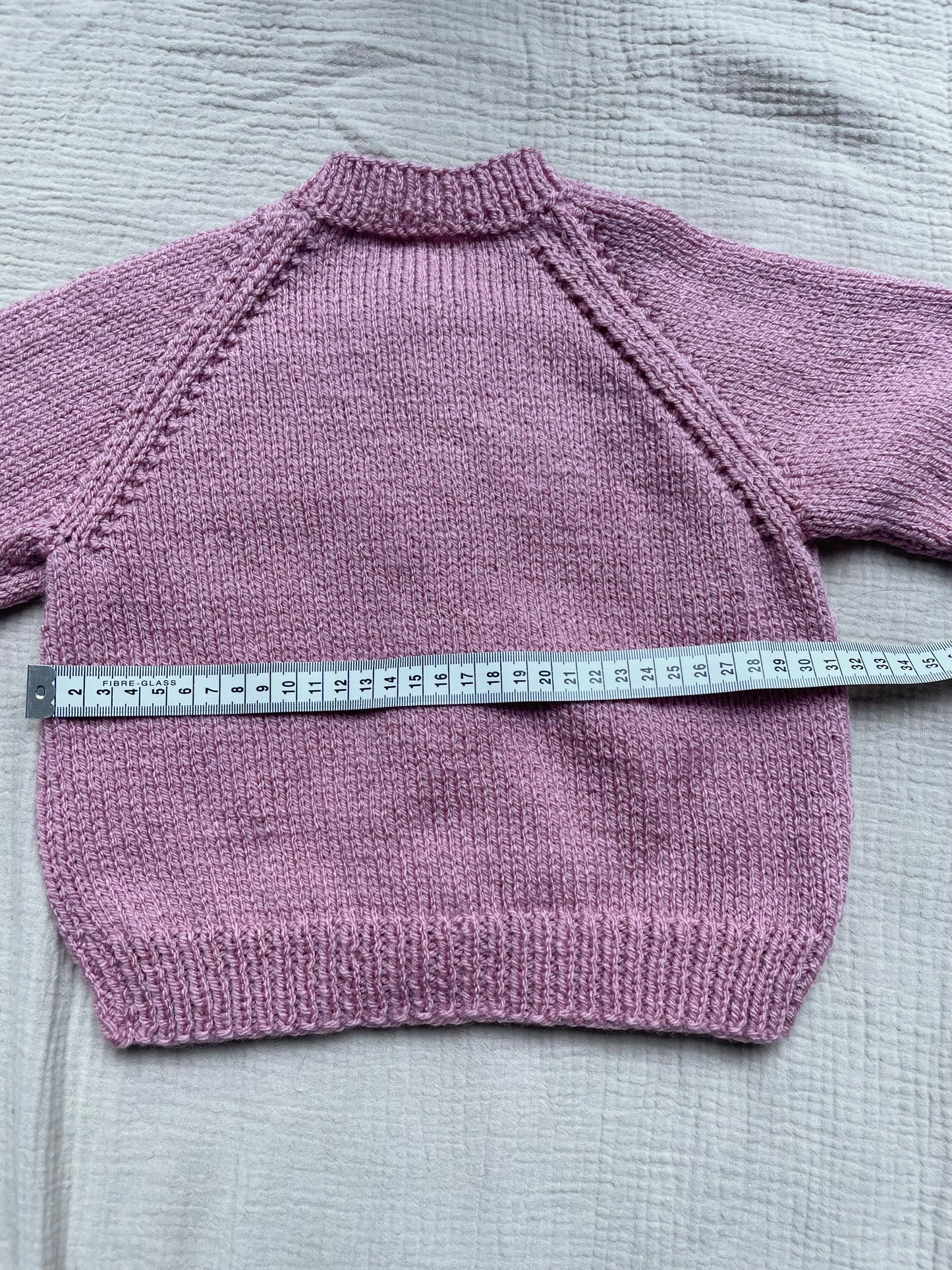 1-2 years pale rose cardigan