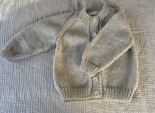 6-12m parchment cardigan