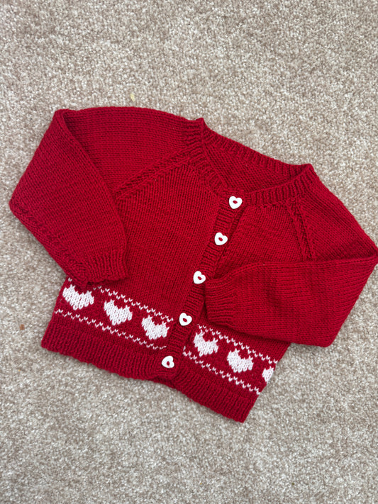 3-6m red Cardigan