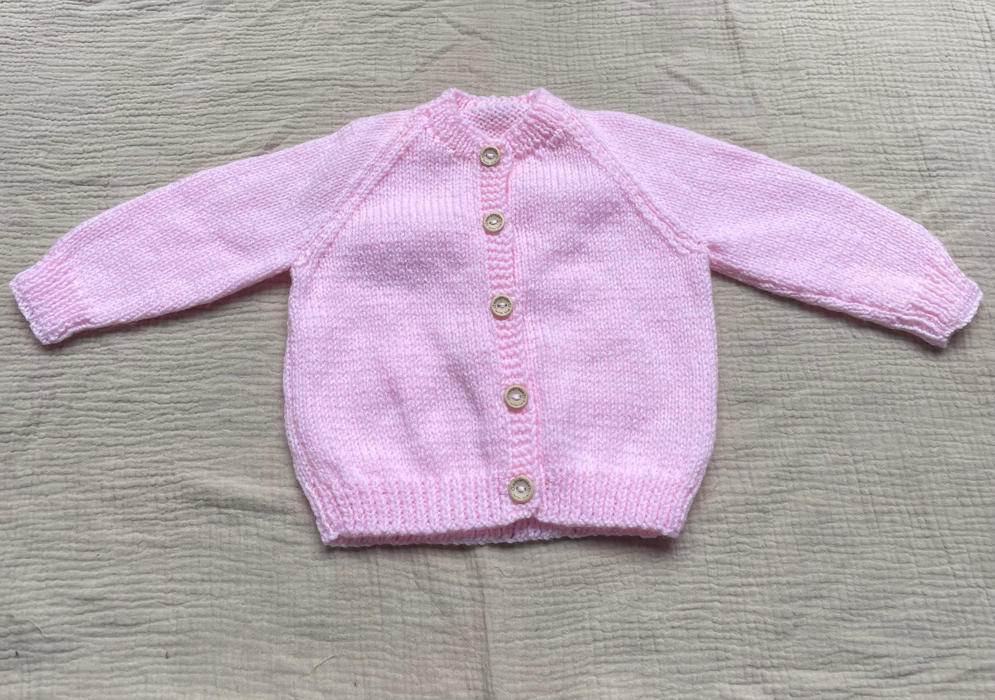 6-12m baby pink cardigan