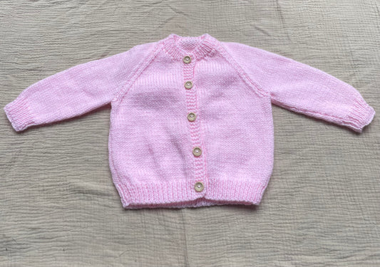 6-12m baby pink cardigan