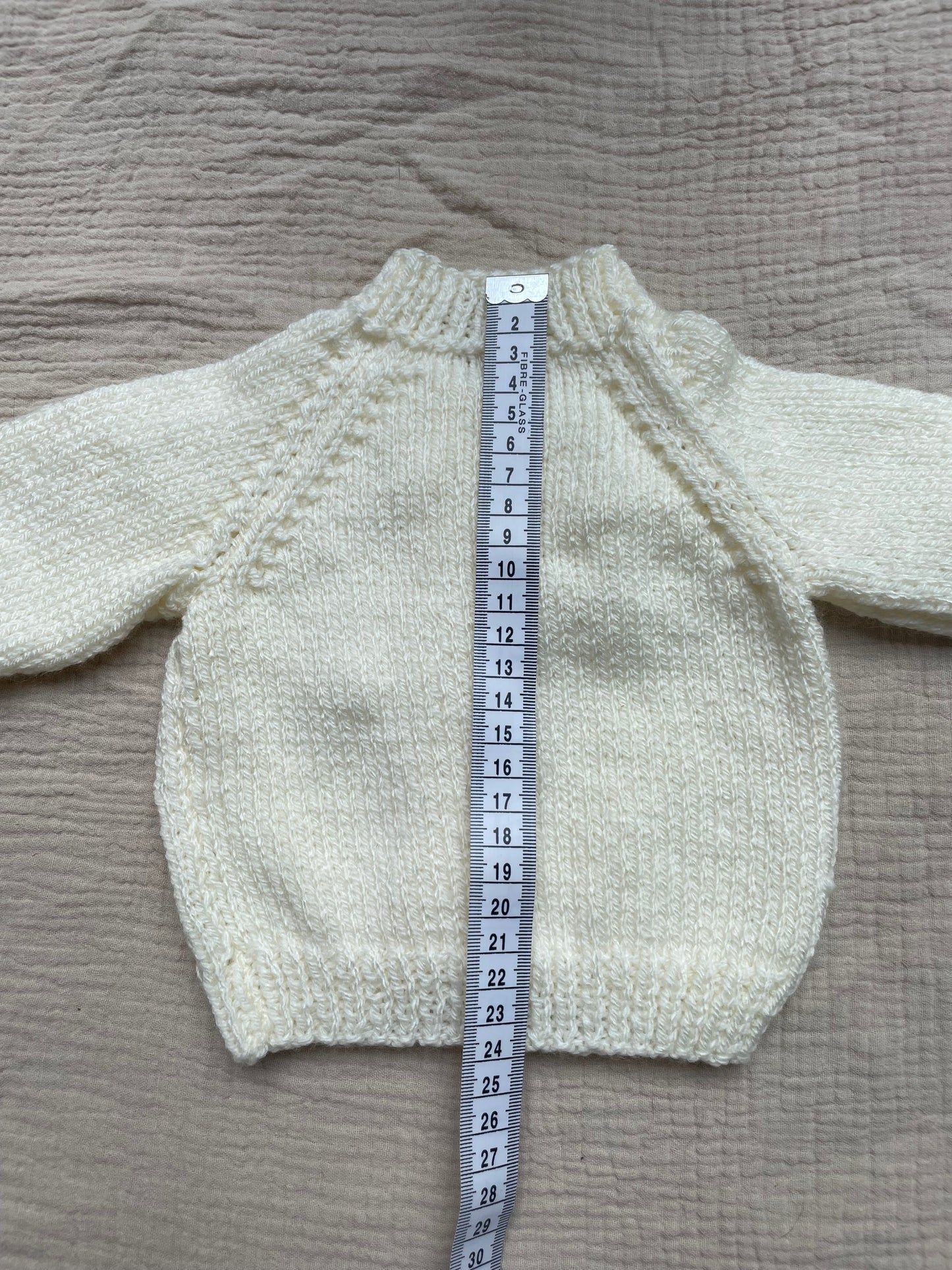 0-3m warm cream cardigan