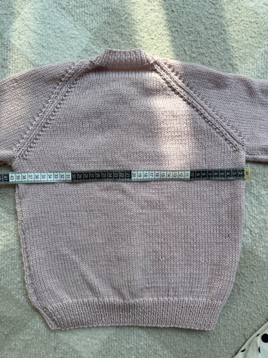 3-5 years oyster pink cardigan