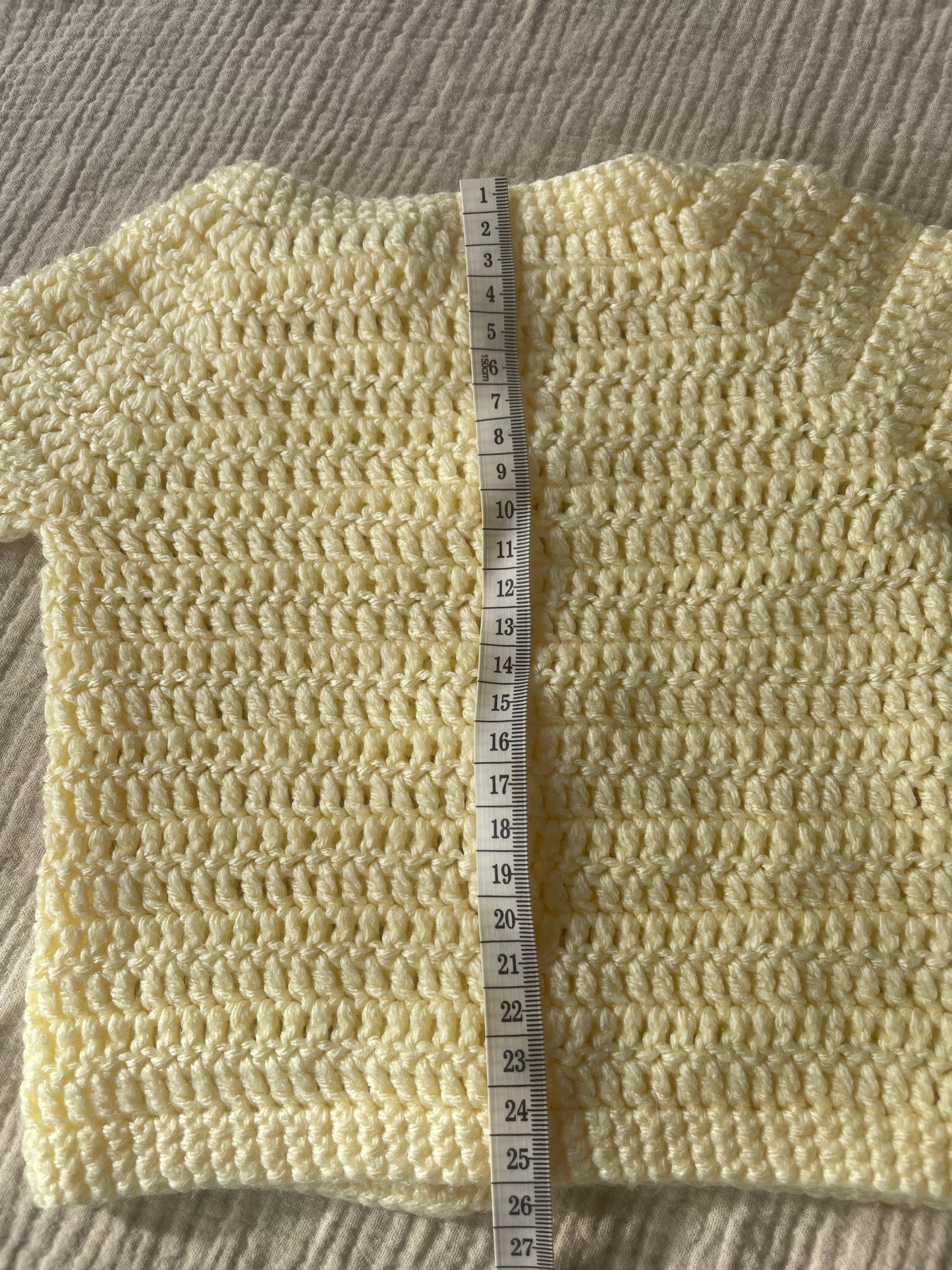 3-6m butter yellow cardigan