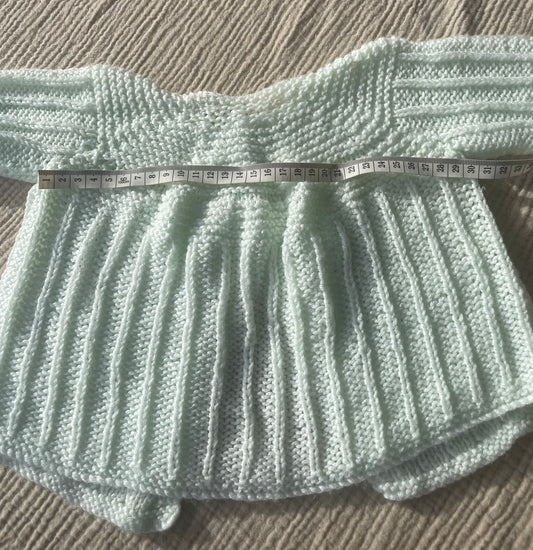 1-2years pastel green cardigan