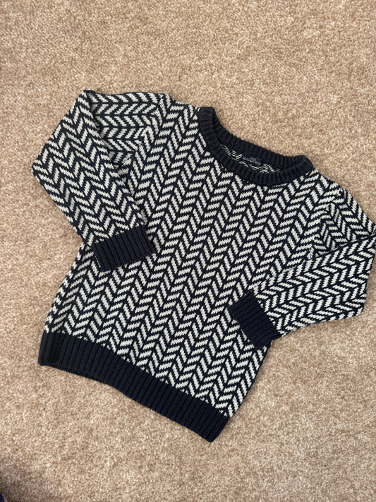 2-3 next navy/white jumper