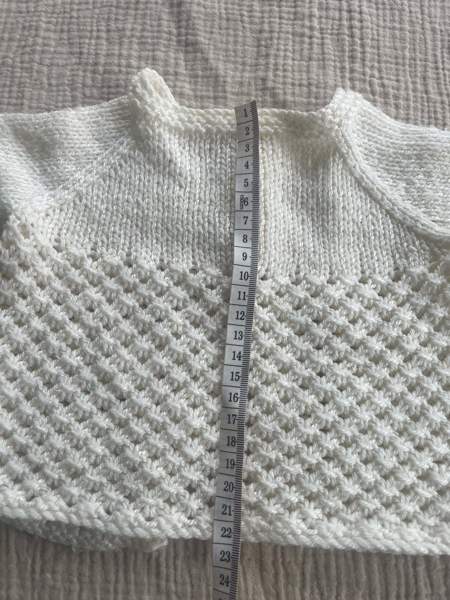 3-6m cream cardigan