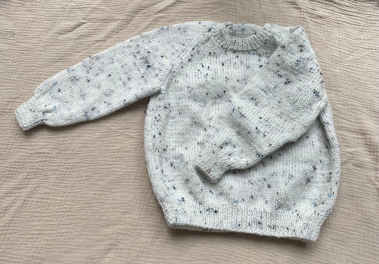 2-3 years neutral with blue flecks jumper