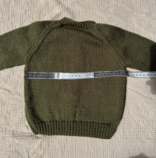 9-15m khaki cardigan
