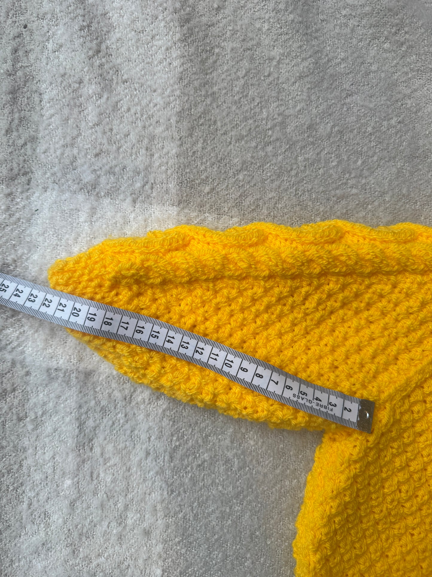 1-2 years cornflower yellow Aran cardigan