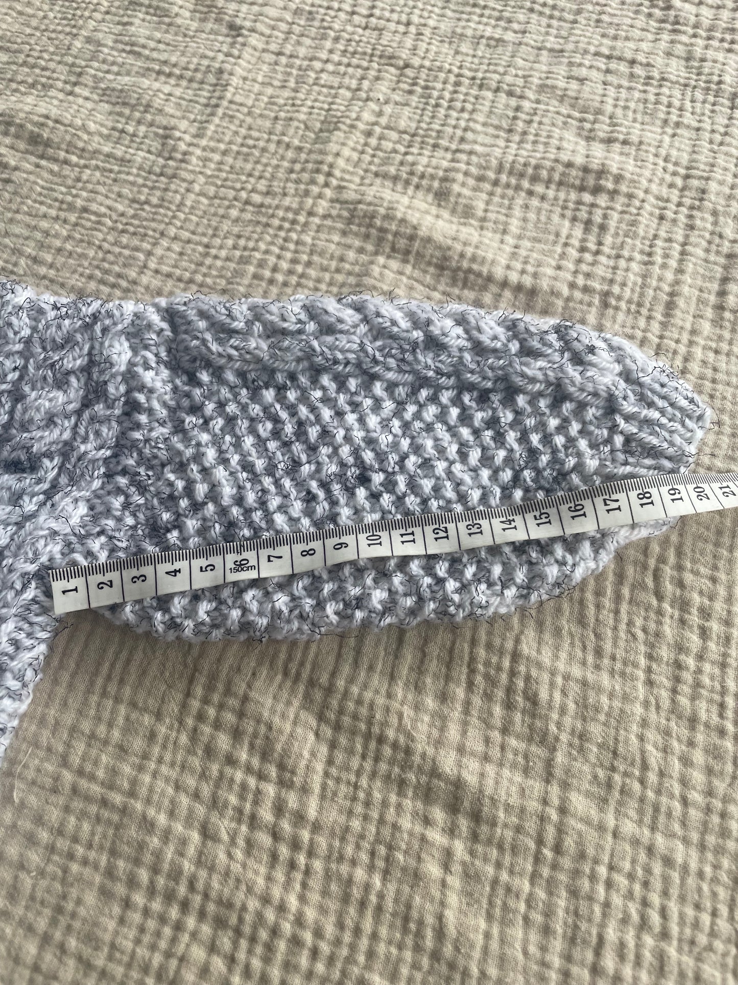 6-9m grey cardigan with black flecks