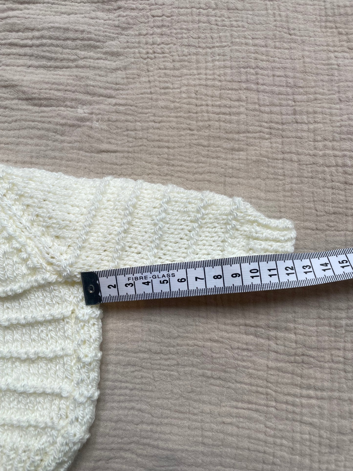 Newborn warm cream cardigan