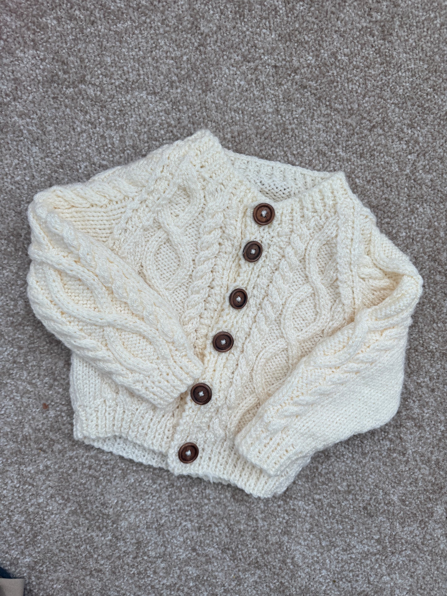6-9m Cream Cardigan