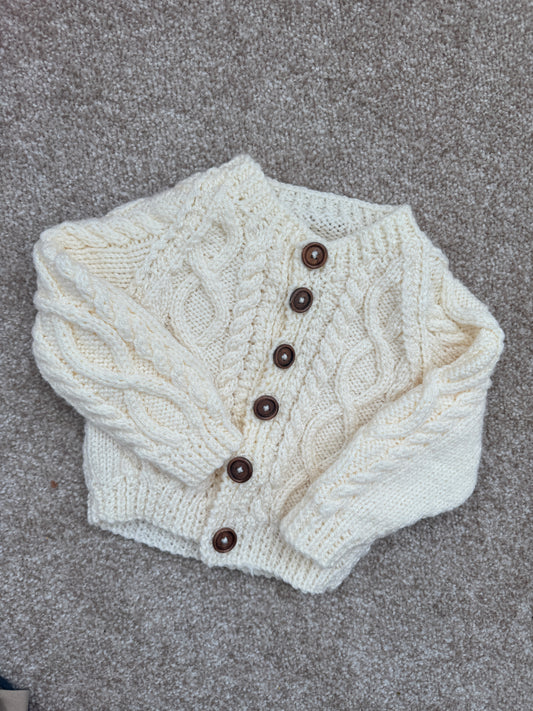 6-9m Cream Cardigan