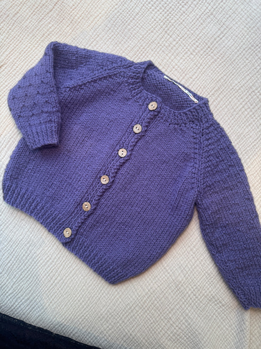 12-18m aubergine cardigan