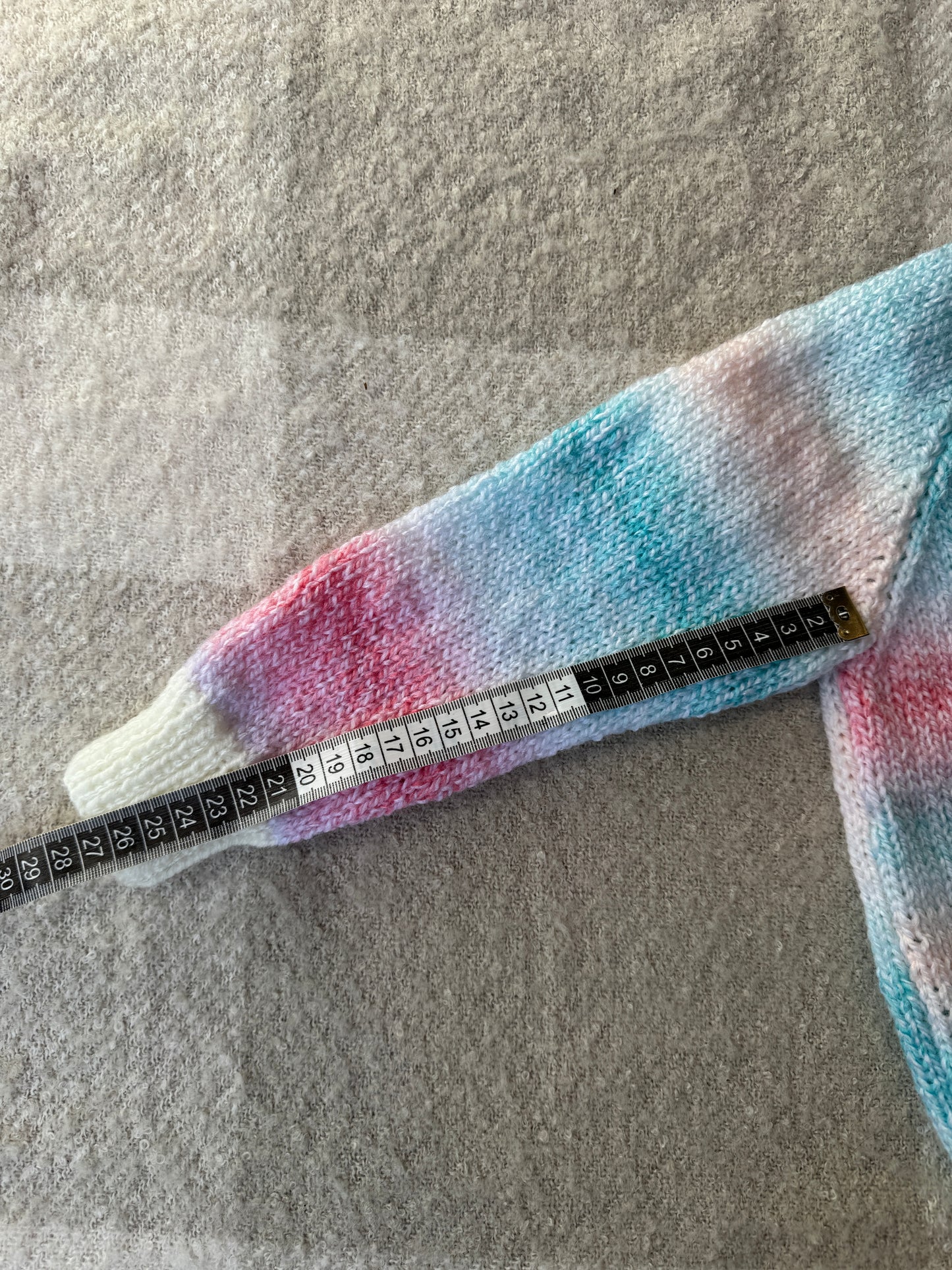 2-3 years blue/pink rainbow cardigan