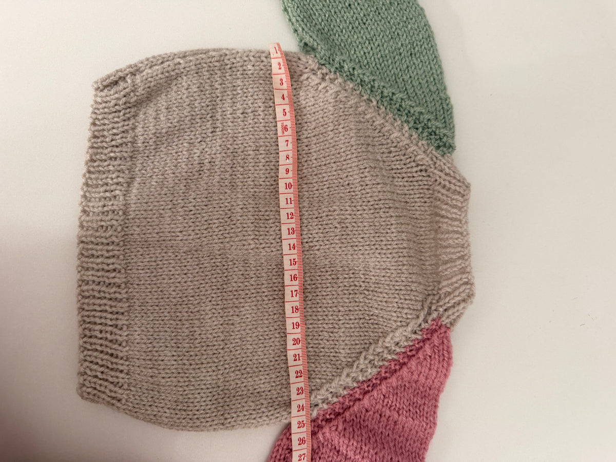 0-3m oatmeal colour block cardigan