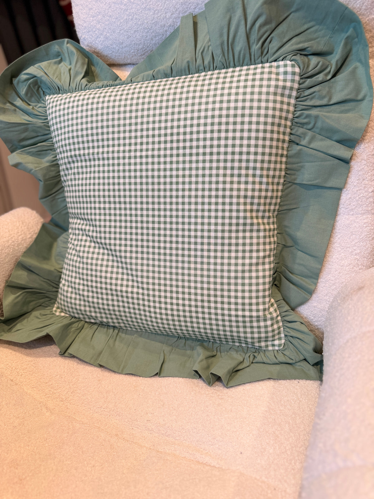 Embroidered personalised handmade cushion covers