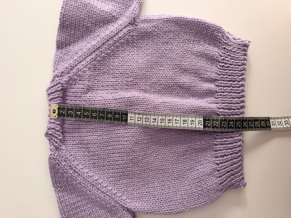 3-6m lilac cardigan