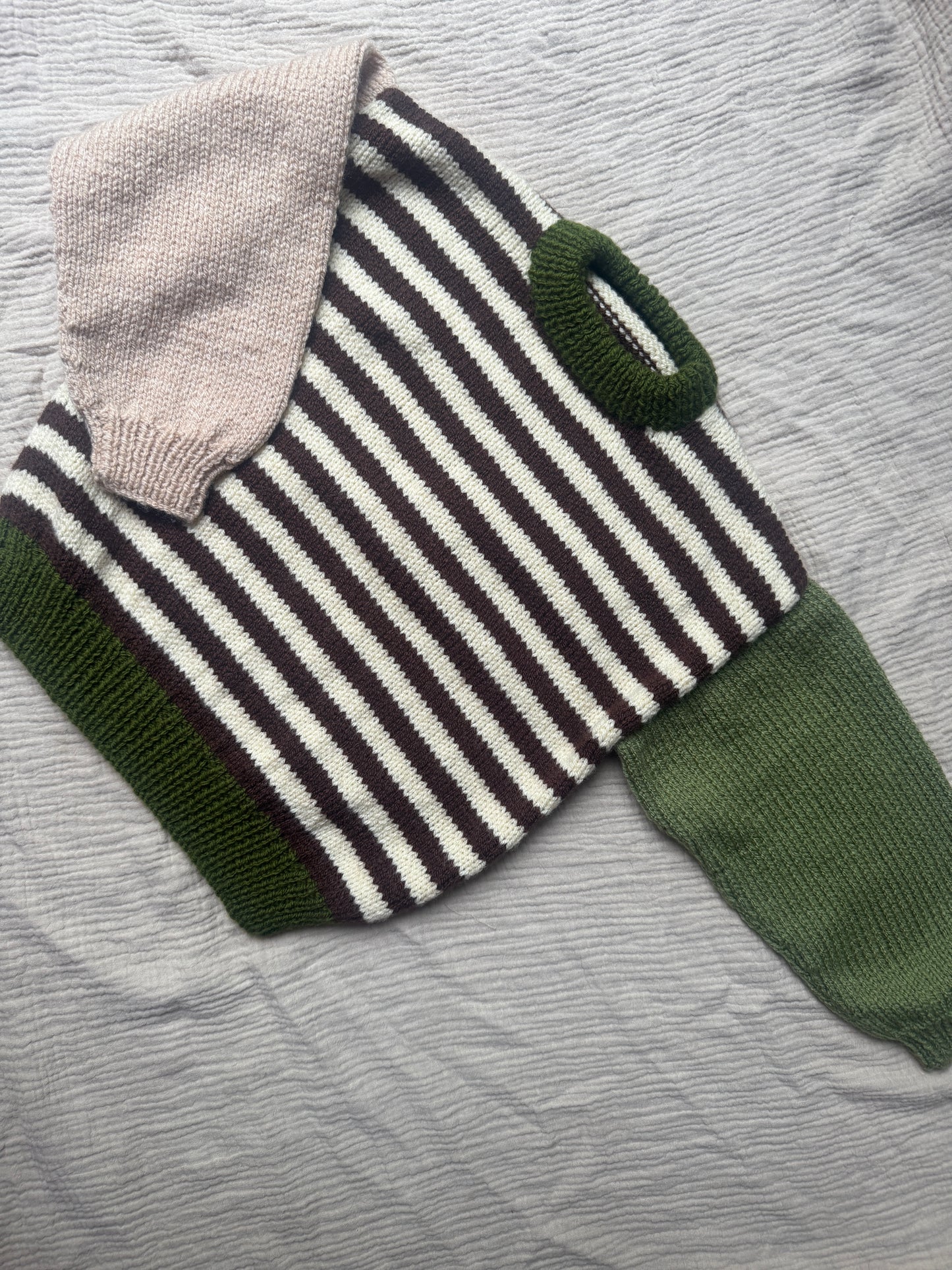 2-4 years stripe block jumper