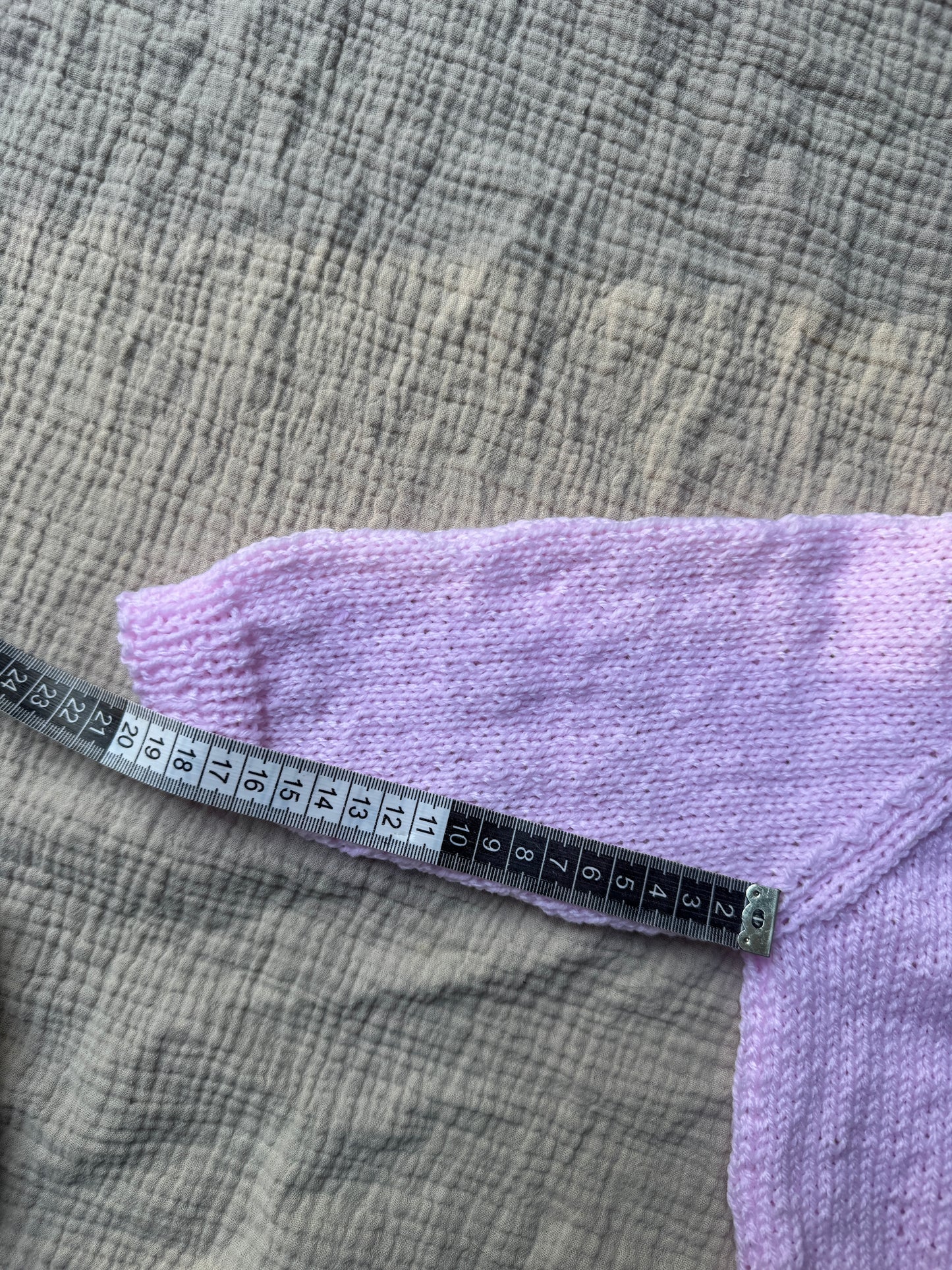 1-2 years powder pink cardigan with liberty collar