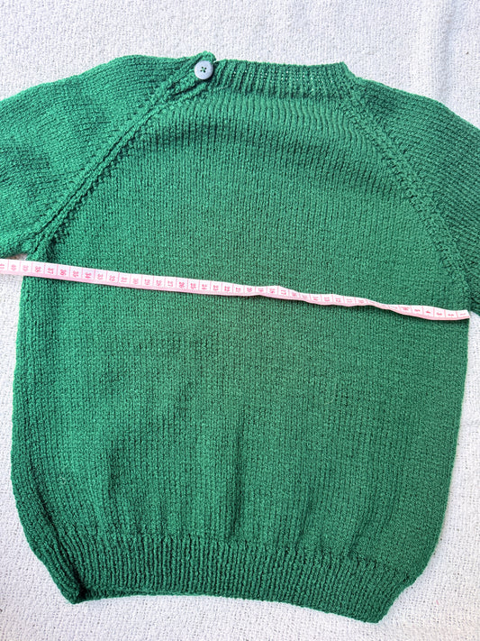 4-6 years bottle green jumper