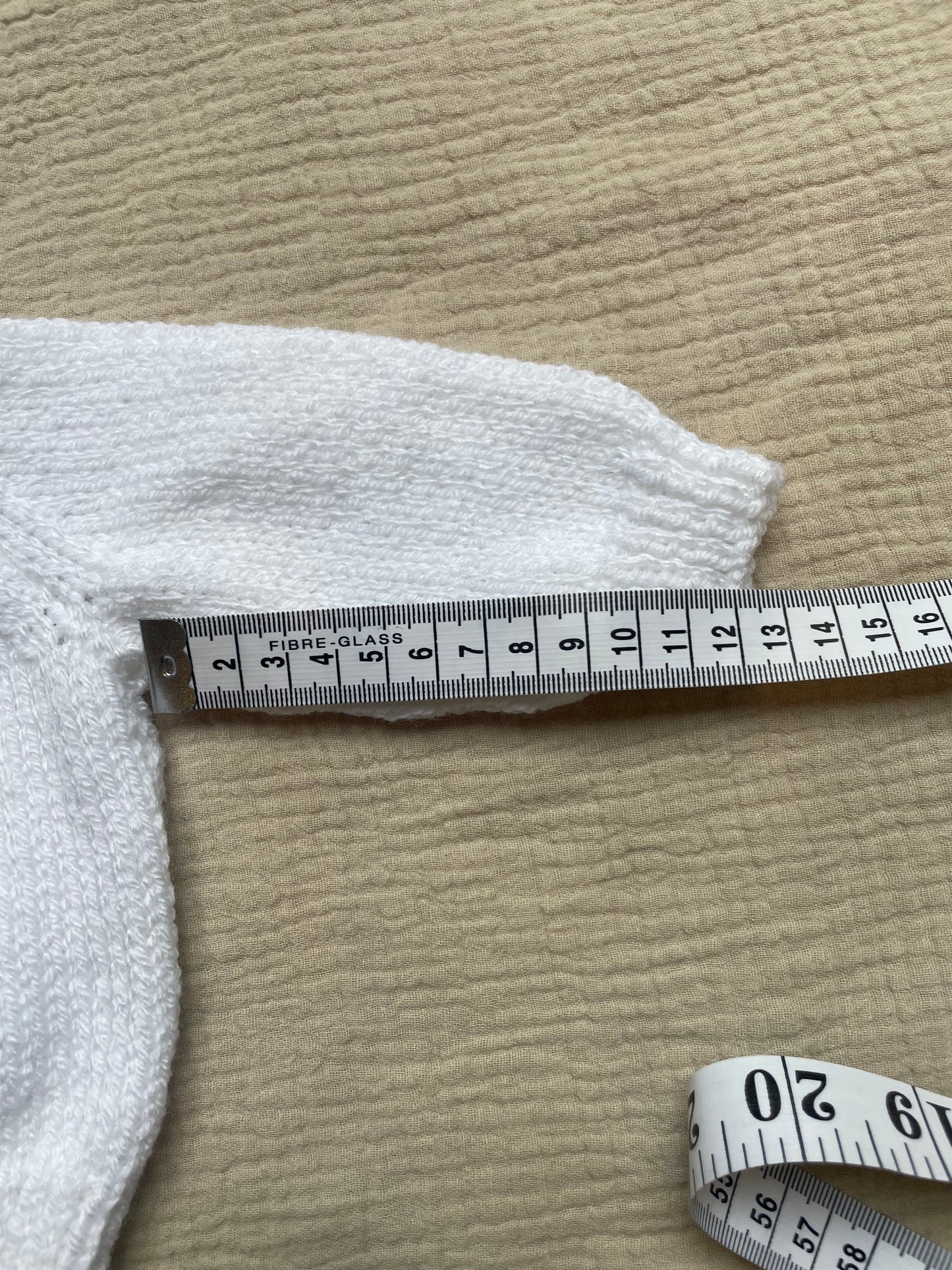 Newborn white cardigan