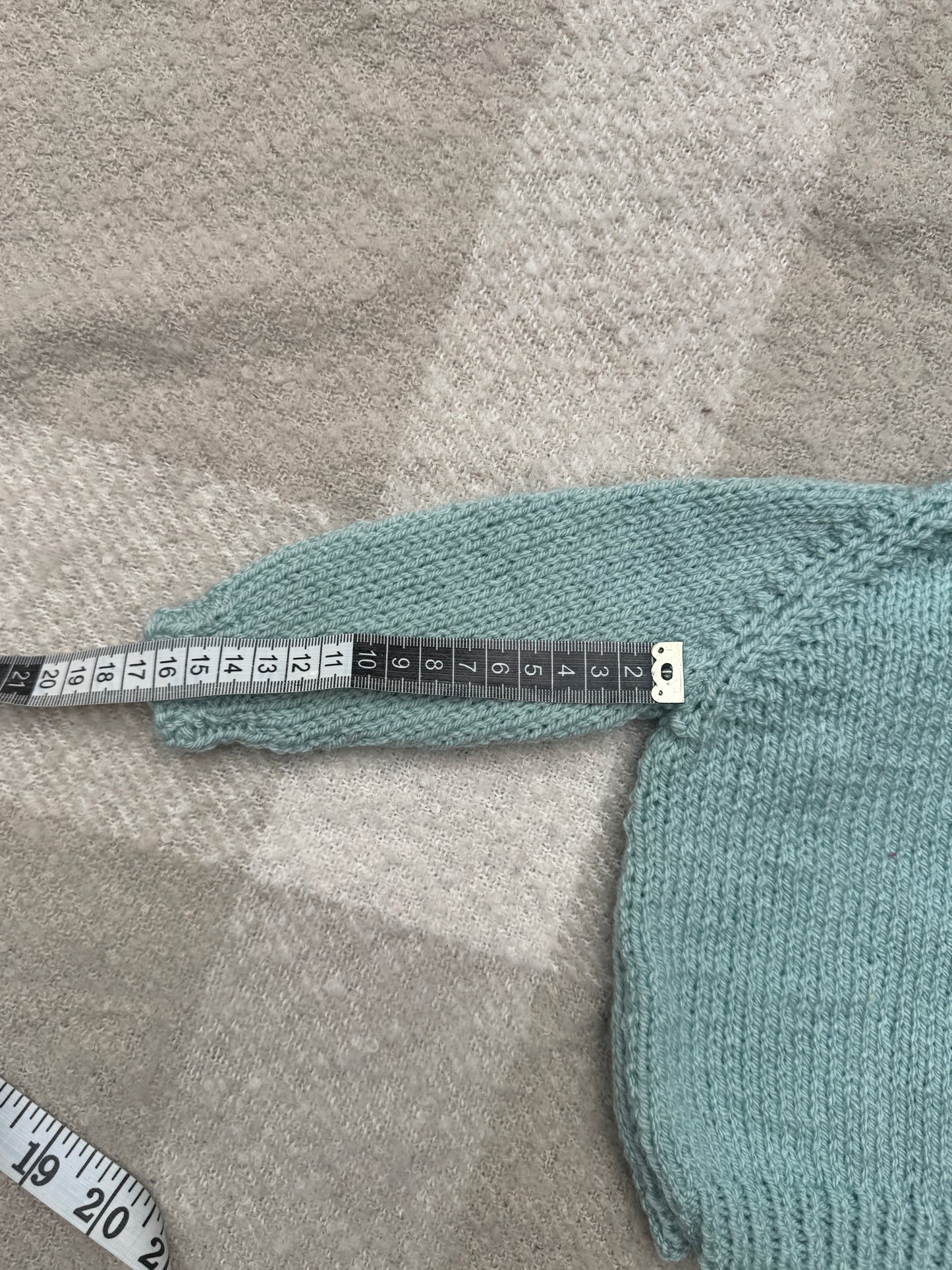 3-6m duck egg blue cardigan