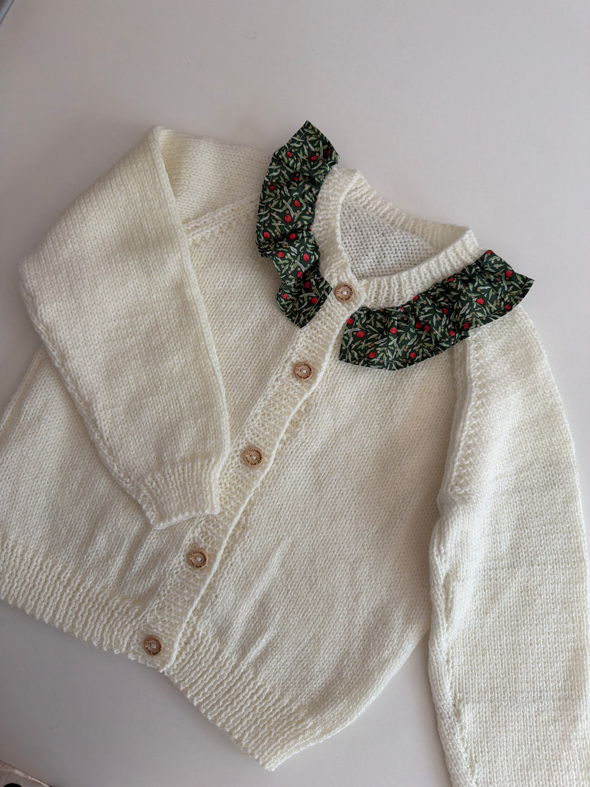 3-5 years pale cream cardigan