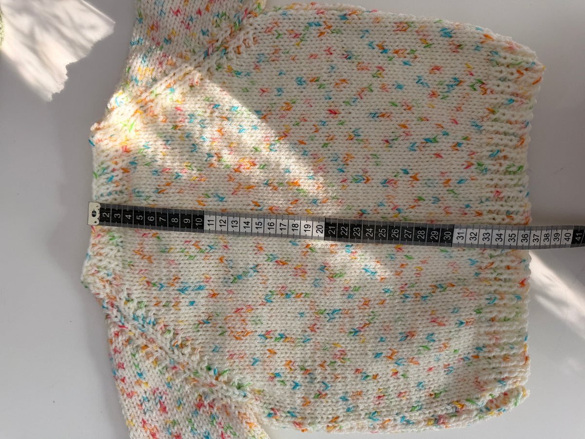 2-3 years Aran funfetti cardigan
