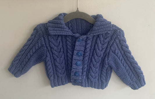 3-6 months blue cardigan