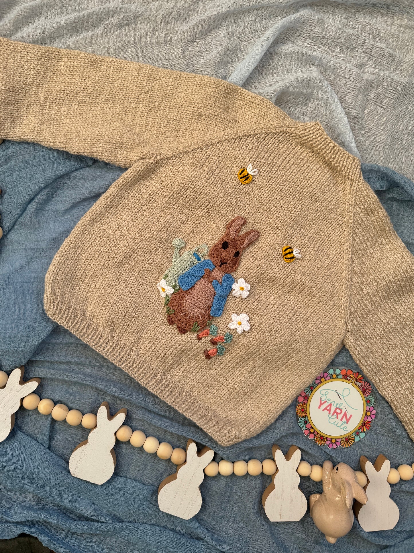 Custom crochet appliqué design deposit