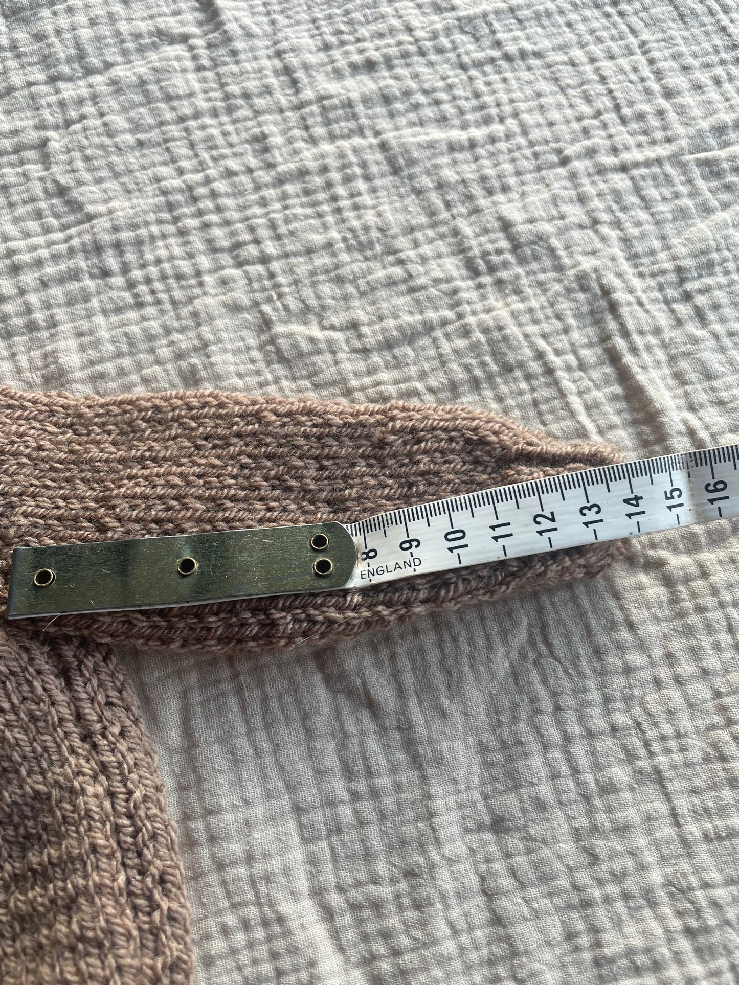 Newborn brown cardigan