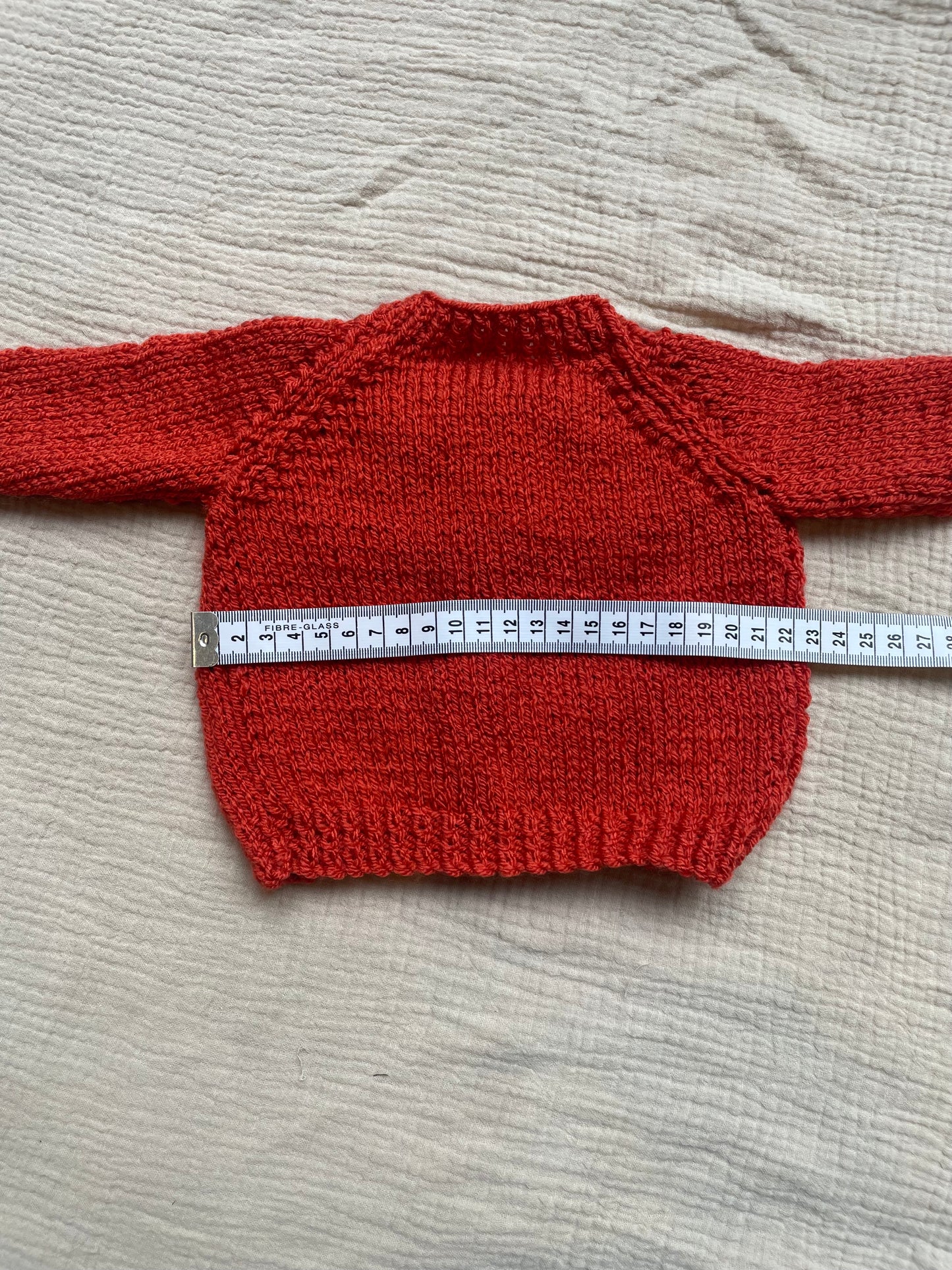 small 0-3m burnt orange cardigan