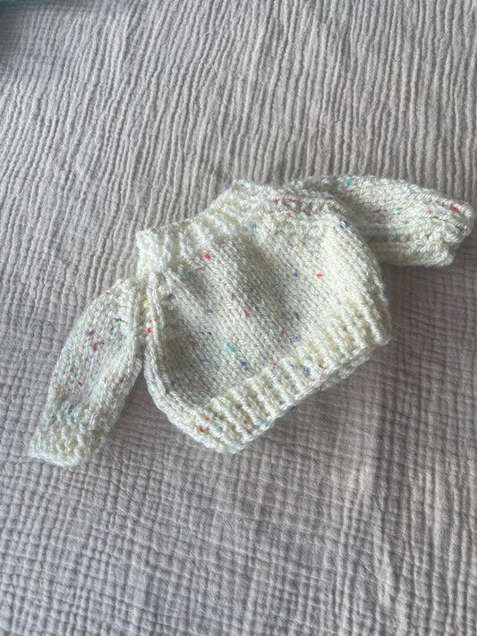 Medium jelly cat warm cream fleck jumper